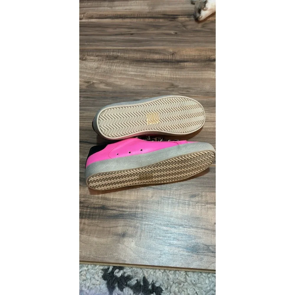 Mi.iM Skylar Rubber‎ Sole Lace-up Glitter Suede Leather Star Sneakers